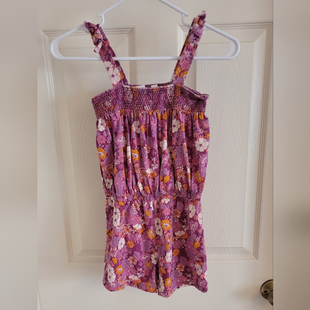 Girl's Gap Kids pink romper, size large.
